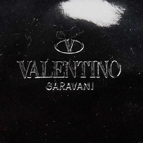 Valentino Black Patent Leather Rockstud Triple Zip Crossbody Bag - Picture 9 of 11